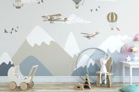 Mountains & sky Kids Wallpaper - Giffywalls