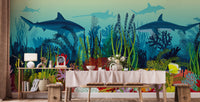 Underwater Ocean Scene Wallpaper Mural - Giffywalls