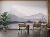 Watercolor Mountain Painting Wallpaper - Giffywalls