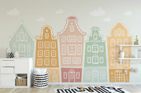 Trendy Kids Room Building Wallpaper Murals - Giffywalls