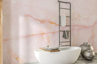 Natural Pink Marble Wallpaper for Modern Home Decor