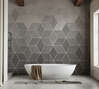geometric wallpaper with hexagons
