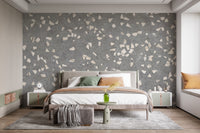 Gray Terrazzo Tile Wallpaper Mural - Giffywalls