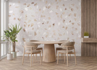 Luxurious marble-look terrazzo wallpaper