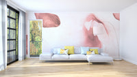 Pink Watercolor Painting wallpaper Murals - Giffywalls
