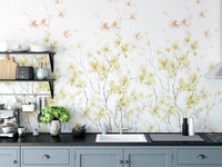 Watercolor yellow flower Wallpaper murals - Giffywalls