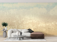 Retro Earth Colour Clouds Concrete Wallpaper Murals - Giffywalls