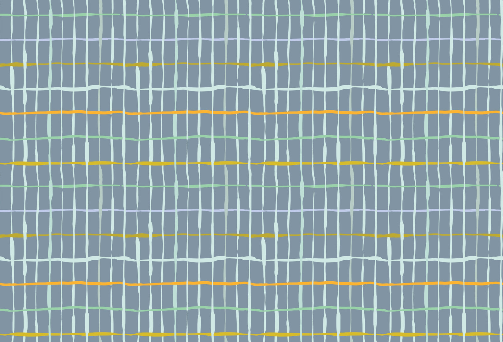 Slate Blue Handdrawn Lines Wallpaper