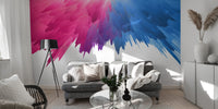 Colorful rainbow splash mural for rooms