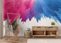 Color Rainbow Splash Wall Wallpaper Murals