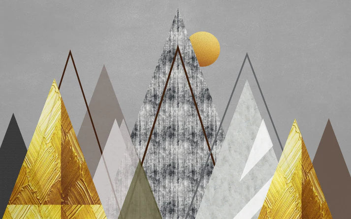 Geometrische abstrakte Illustration Wallpaper in your room — zoomed