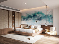 Abstract Mountain Scene Wallpaper Mural - Giffywalls