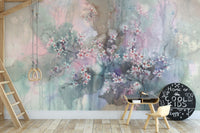 Sakura Watercolor Flower Wallpaper Wall Murals - Giffywalls
