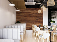 Pine Wood Stipes Interior Wallpaper - Giffywalls