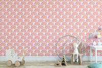 Removable rainbow wallpaper with charm