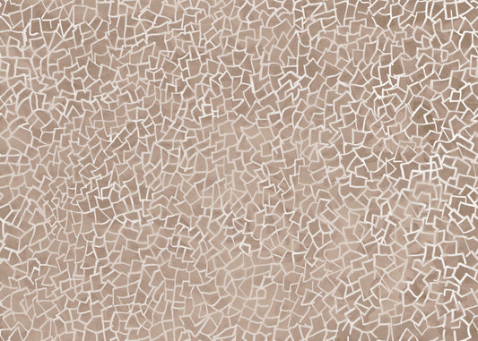 Brown Geometric Mosaic Wallpaper Mural