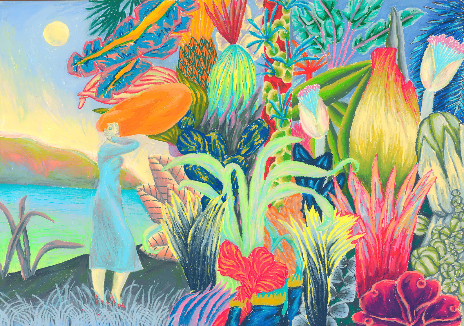 Surreal Tropical Fantasy Art Wallpaper
