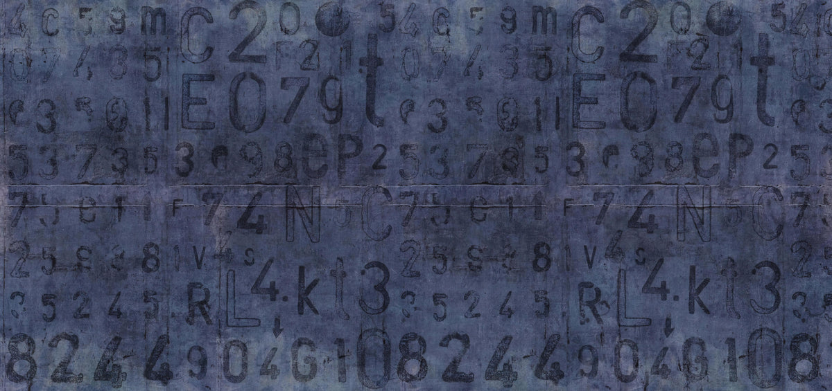 Industriegrunge Typografie Wandmalrad