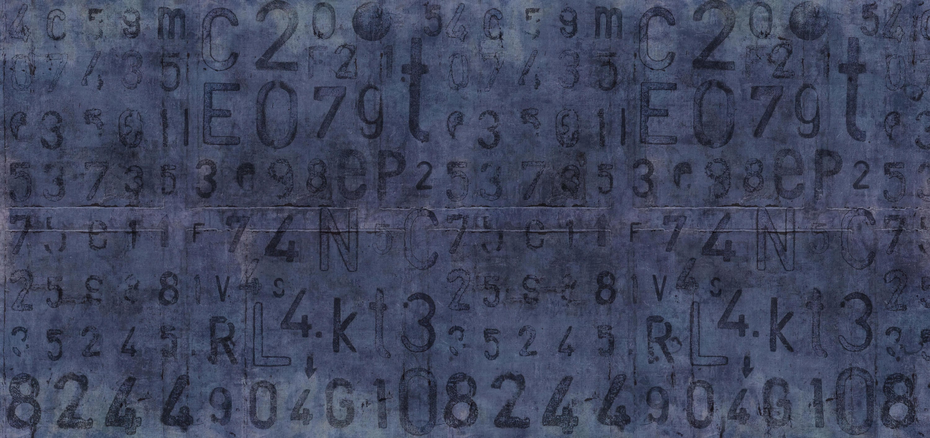 Industriegrunge Typografie Wandmalrad in your room — zoomed