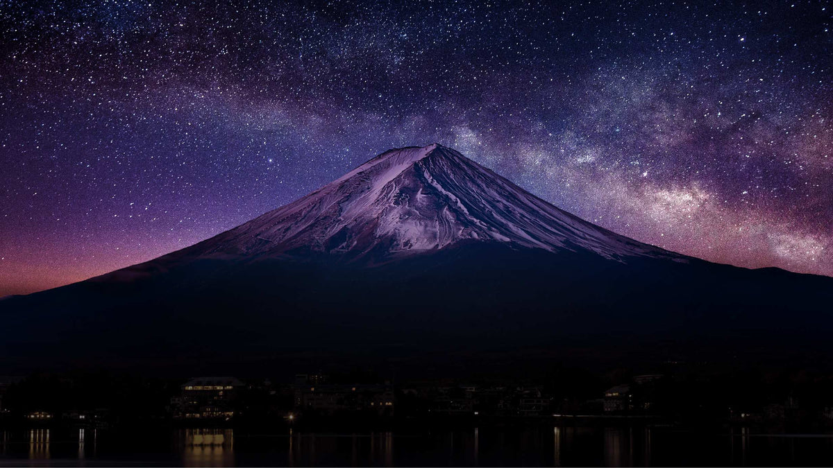 Mount Fuji Milky Way Night Mural in your room