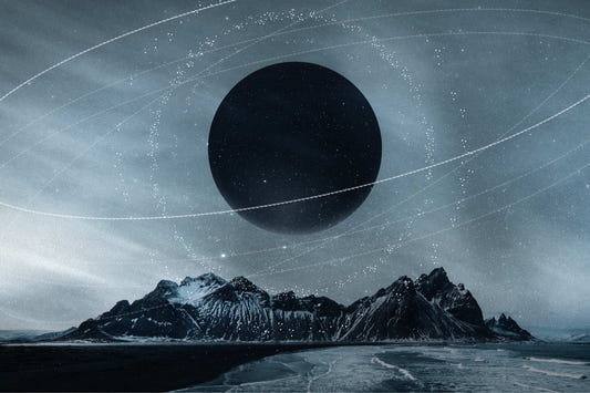 Mystische kosmische Schwarze Loch Tapete
