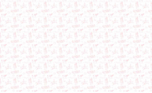 Pink Western Toile Wallpaper