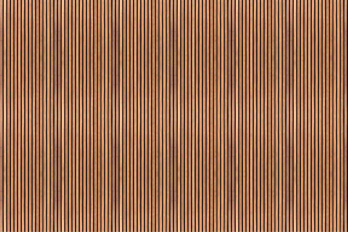 Mural de pared realista de listones de madera en 3D in your room — zoomed
