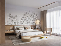 Floral Sketch Wall Mural - Giffywalls