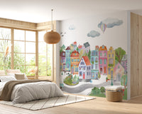 Vibrant City Wall Mural - Giffywalls