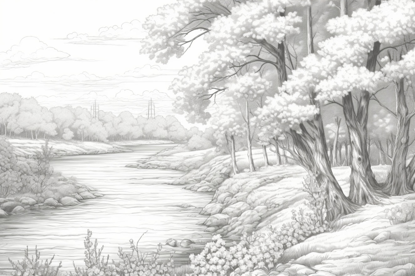 Gray Jungle Wall Mural