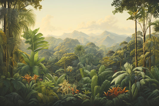 Tropenregenwald Wallpaper Wandbild