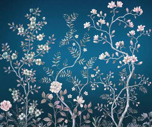 Blue Chinoiserie tapet