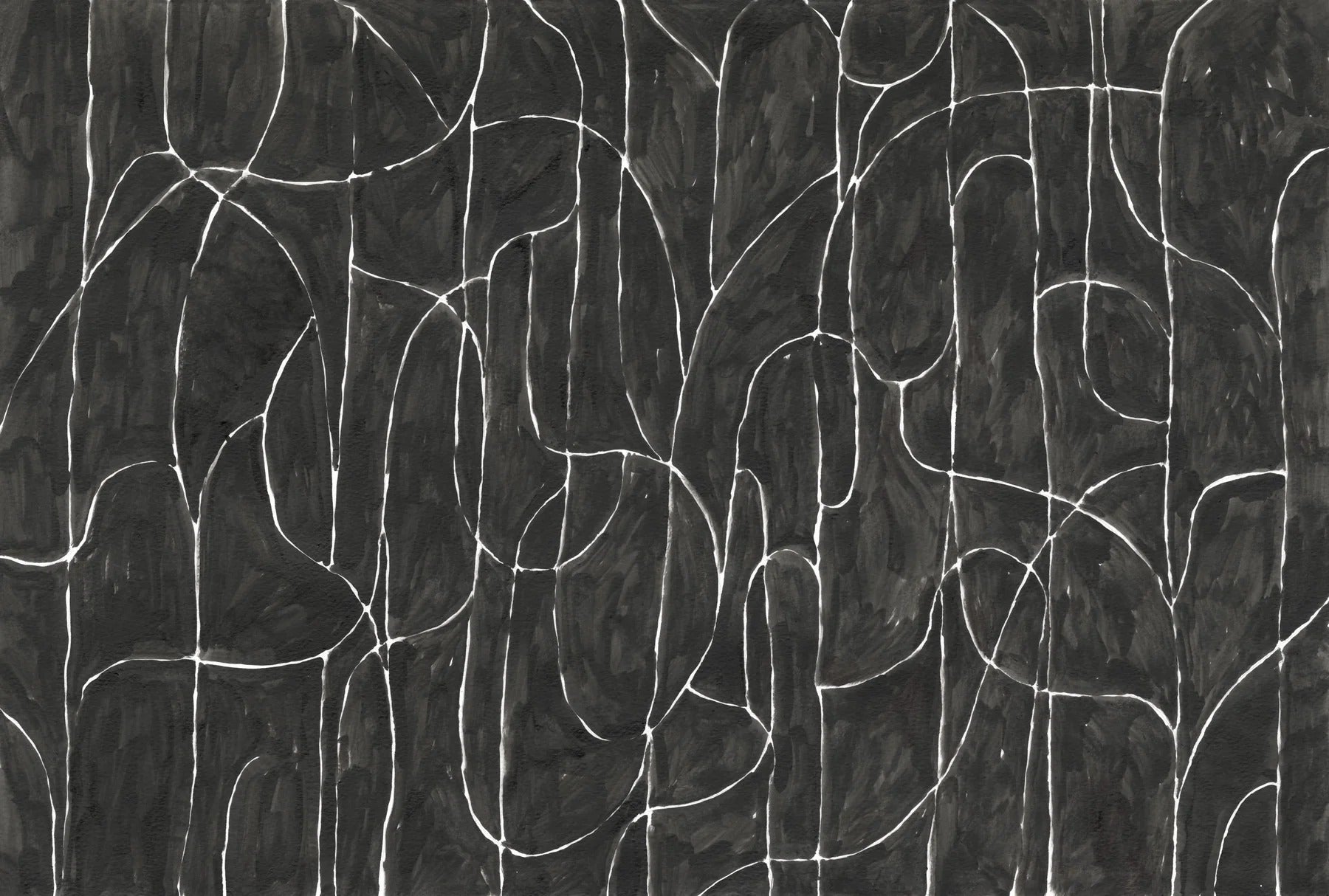 Boulder Beach Black Wallpaper Mural in your room — zoomed