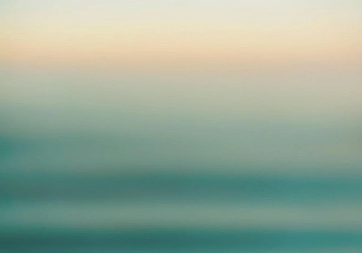 Blauwe zee ombre behang muurschildering in your room — zoomed