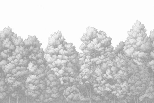 Grau bemaltes Jungle Wallpaper Wandbild