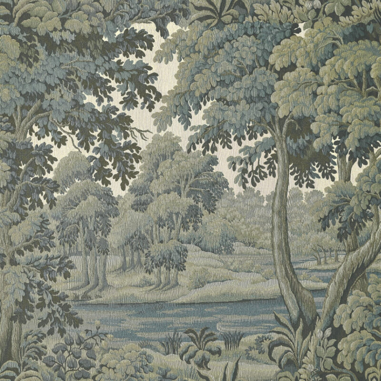 Vintage Green Jungle Wall Mural in your room