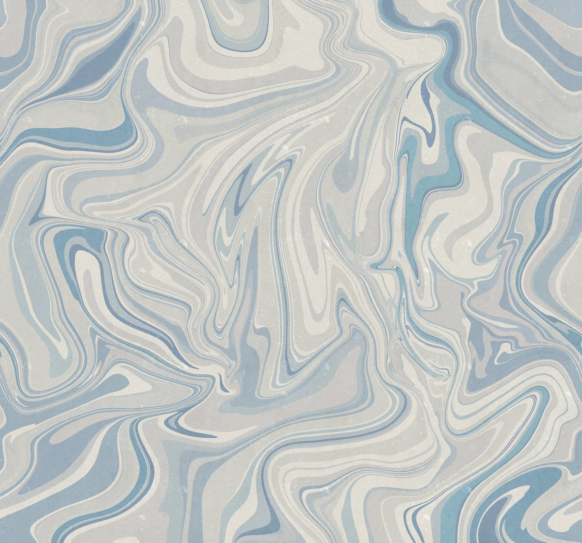 Klint Misty Blue Wallpaper Mural in your room — zoomed