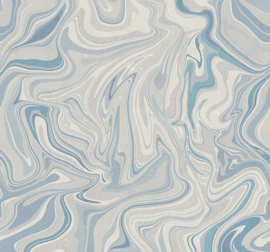 Klint Misty Blue Wallpaper Mural