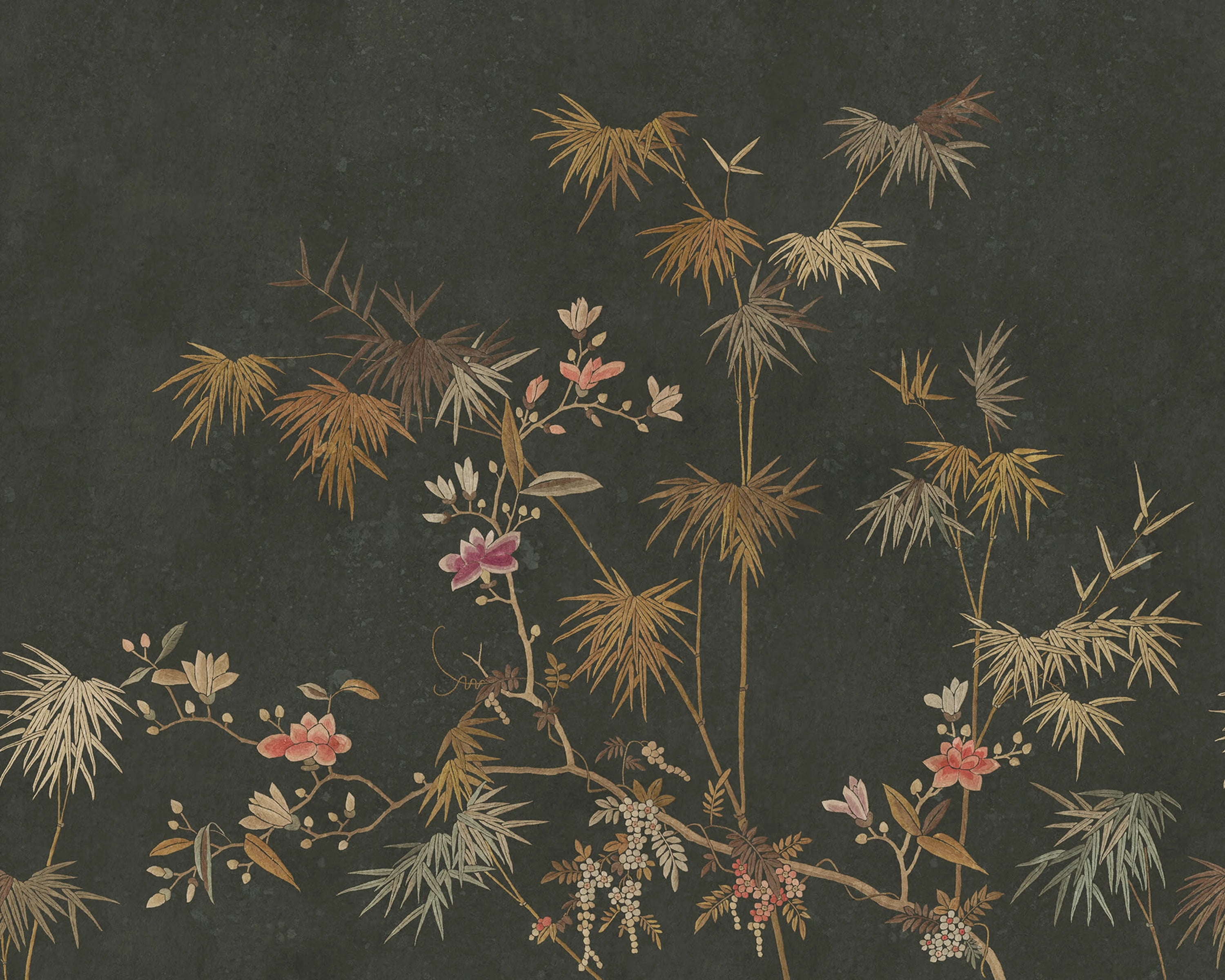Chinoiserie Garden Bamboo Grove tapet in your room — zoomed