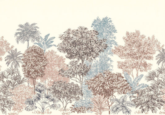 Vibrant Trees Wallpaper Mural