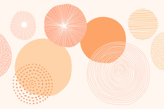 Perzikcirkel abstract wallpaper
