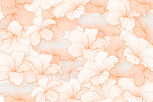 Peach Glow Petal Wallpaper
