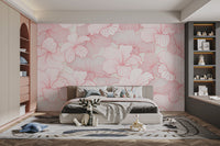 Delicate petal design in warm pink tones