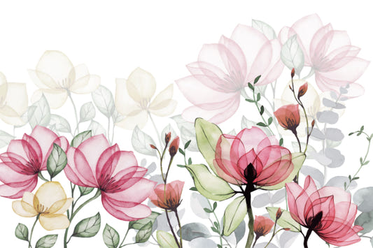 Carta da parati artistica armonia di giardino