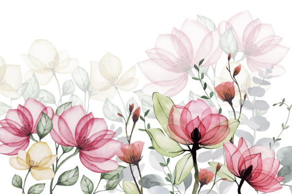 Garden Harmony Petal Art Wallpaper