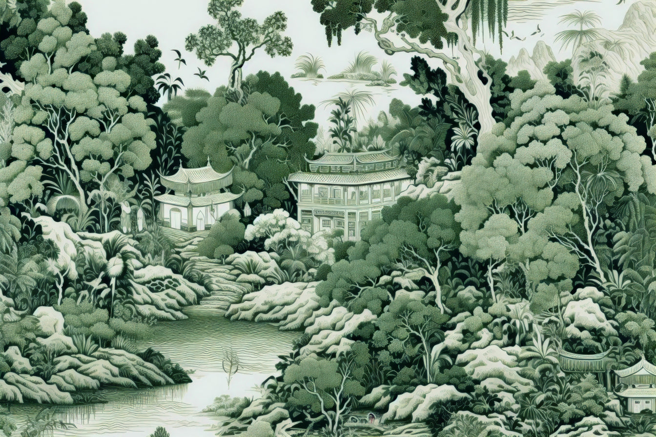 Green Garden Wall Mural