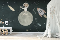 Space Pup Odyssey Wall Mural - Giffywalls