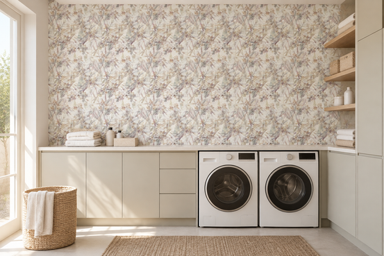 Ethereal Meadow Botanical Bloom Wallpaper⁠