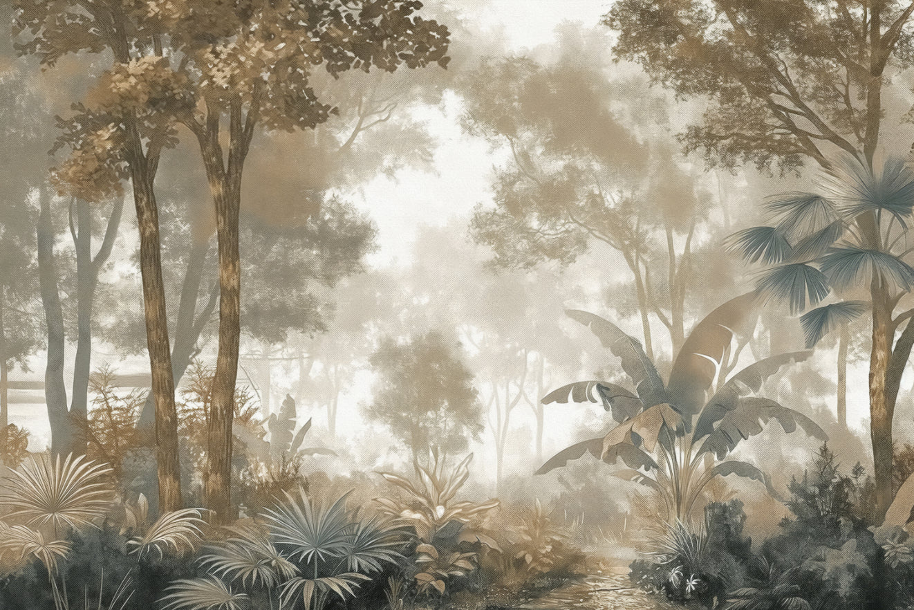 Vintage Forest Wall -Wandgemälde