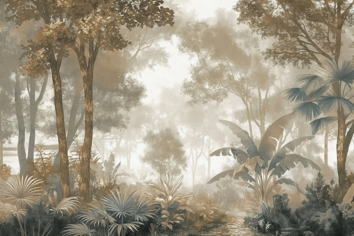 Vintage Forest Wall -Wandgemälde in your room — zoomed